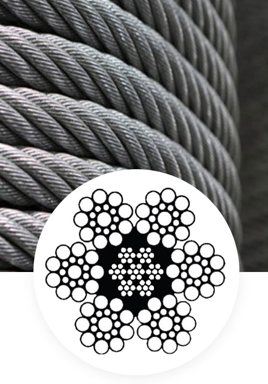 General purpose wire rope 6×19 WS+IWRC